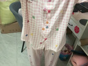 另約奶黃格子睡衣女春秋款可愛(ài)簡(jiǎn)約風(fēng)高級感長(cháng)袖長(cháng)褲冬季可外穿家居服 82639 黃格番茄貓 L 曬單實(shí)拍圖