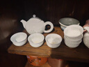 近景（JINJING）景德鎮玲瓏瓷茶具套裝簡(jiǎn)約家用純白瓷茶器整套泡茶專(zhuān)用商務(wù)禮品 吉祥如意【純白】茶壺套裝 禮盒 曬單實(shí)拍圖