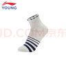 李寧童裝兒童運動(dòng)襪子男女大童運動(dòng)生活系列短襪三雙裝MYWTU067-8 曬單實(shí)拍圖