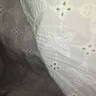 德瑪納【清新純棉】春秋水溶蕾絲刺繡茶歇裙流蘇棉繩荷葉邊女式連衣裙 曬單實拍圖
