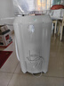 志高（CHIGO）脫水機(jī)甩干機(jī)小型迷你家用甩干桶出租房宿舍大容量單杠脫水桶烘干一體 8.6KG 力薦【不銹鋼桶加厚款】 曬單實(shí)拍圖