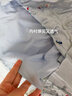 白鹿語(yǔ)氣質(zhì)繡花泡泡袖連衣裙2025夏季新款流蘇系帶花邊短裙 藍色  M  曬單實(shí)拍圖