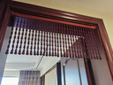 小雛菊全桃木葫蘆免打孔珠簾門(mén)簾隔斷水晶玄關(guān)過(guò)道臥室廁所屏風(fēng)掛簾子 紅木色 21條高0.3米齊簾 曬單實(shí)拍圖