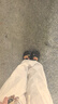 名創(chuàng  )優(yōu)品（MINISO）洞洞鞋女男夏季外穿沙灘涼鞋防滑厚底踩屎感包頭涼拖鞋黑色36-37 曬單實(shí)拍圖