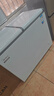 美的（Midea）220升雙溫雙箱展示柜家商兩用囤貨雪糕冰柜大容量冷柜保鮮玻璃雙門(mén)冷藏冷凍臥式冰箱 BCD-220VM(E) 曬單實(shí)拍圖