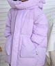 巴拉巴拉兒童羽絨服中長(cháng)款連帽男童女童冬裝外套保暖童裝 粉紫70004-白鴨絨 110 cm（充絨量88g） 曬單實(shí)拍圖
