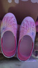 Skechers斯凱奇童鞋女童洞洞鞋沙灘鞋夏季一腳套印花透氣兒童涼鞋302114L 【彩虹】淺粉色/LTPK 35 曬單實(shí)拍圖