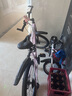 Jeep吉普自行車山地車女款成人可鎖死變速碟剎男學生運動通勤車-RC750 RC750-櫻花粉 24寸（適合身高150-175cm） 24速-鋼架-上學騎行 曬單實拍圖