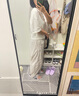 優(yōu)衣庫女裝休閑廓形長褲/系腰帶彎刀鐮刀褲子25春夏新款481028 481028/02淺灰色 M /160/66A 曬單實拍圖