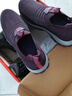 足力*同款老人鞋女中老年健步鞋男爸爸一腳蹬防滑運動(dòng)老北京布鞋 A9216紫色 女款 38 曬單實(shí)拍圖