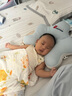 Hoag（霍格）嬰兒定型枕糾正頭型0-6-12月矯正新生兒寶寶枕頭護頸神器 白+藍色 【母嬰A類(lèi)一等品】 曬單實(shí)拍圖