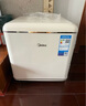 美的（Midea）46L 冰可可單門冰箱復(fù)古易嵌冷藏中小型家用宿舍家居租房家電 奶酪小方 BC-46MR 曬單實(shí)拍圖
