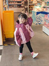 G.duck小黃鴨女童加絨外套秋冬款2026新款兒童沖鋒衣中小童秋冬季加厚棉 粉色加絨加厚款 110 cm 【建議身高100左右】 曬單實(shí)拍圖