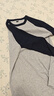 優(yōu)衣庫(kù)女裝柔軟羅紋撞色圓領(lǐng)T恤/長(zhǎng)袖插肩袖內(nèi)搭25秋冬新款481438 69 藏青色 L /160/88A 曬單實(shí)拍圖