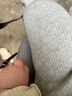 棉咻咻嬰兒連褲襪寶寶春秋薄款純棉連腳褲嬰童0-3歲大屁屁款背帶連腳襪 淺灰色 -大款可包裹尿不濕- 1條 6-12月 -褲長(zhǎng)45cm 適合身高70-85 曬單實(shí)拍圖