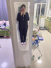 汐蔓嬌職業(yè)裝西裝外套女裝加肥加大碼胖妹妹女士正裝秋冬大學(xué)生面試西服 西裝 6XL 碼（重160-170） 曬單實(shí)拍圖