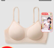 蕉內5系內衣女士收副乳聚攏小胸果凍條軟支撐無(wú)鋼圈防卷邊無(wú)痕文胸罩 淺膚 M （70C/75A/75B） 曬單實(shí)拍圖