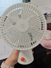 米家 小米桌面小風(fēng)扇 臺式手持迷你便攜充電風(fēng)扇小型 戶外露營宿舍辦公室家用 7羽葉大風(fēng)量 曬單實拍圖