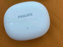 飛利浦（PHILIPS）藍(lán)牙耳機(jī)耳夾式骨傳導(dǎo)概念無線輕量款開放式重低音運(yùn)動跑步降噪掛耳適用于蘋果華為小米TAQ2020-白 曬單實拍圖