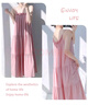 古今（GUJIN）夏季25新品涼感棉綢睡裙睡衣女沙灘裙度假可外穿家居服吊帶長(cháng)裙 曬單實(shí)拍圖