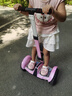 柏思圖（besintu）電動(dòng)兒童智能平衡車3-6-12歲體感10歲到15歲以上座椅成年人站座兩輪雙輪自動(dòng)手扶越野新款自平行車 SUV粉54V【四控+座椅+APP+越野輪】 曬單實(shí)拍圖