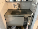 浴百家衛生間浴室柜陶瓷一體盆柜洗手盆柜組合洗漱臺懸掛式洗臉盆柜膚感 90cm圓弧美妝鏡+圓角膚感盆 曬單實(shí)拍圖