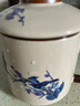 汝窯茶杯大容量辦公杯中式茶水分離杯變色馬克杯帶蓋過(guò)濾喝茶水杯 陶瓷汝窯喜鵲報喜變色辦公杯 曬單實(shí)拍圖