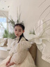 思妙星兒童禮服女童主持人花童婚紗小眾輕奢女孩鋼琴演奏生日宴會(huì )公主裙 香檳色長(cháng)袖長(cháng)款 110 曬單實(shí)拍圖