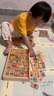 煦凜德國實(shí)木多米諾骨牌幼兒童益智玩具認識漢字數字字母蒙氏早教積木 100片 【4合1木盒裝】雙面 （認數字+字母+漢字+多米諾） 曬單實(shí)拍圖