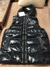NIKE JORDAN 耐克AJ童裝男童羽絨馬甲冬季新款兒童保暖上衣 黑色金色 150 /72 【建議身高140-152cm】 曬單實(shí)拍圖