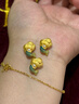 周大生腕美海洋系列黃金珍珠轉(zhuǎn)運(yùn)珠熒光琺瑯美人魚尾情人節(jié)禮物送女友 美人魚轉(zhuǎn)運(yùn)珠(不配皮繩和熒光燈)1.1g 曬單實(shí)拍圖