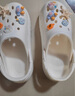 名創(chuàng)優(yōu)品（MINISO）洞洞鞋男女夏季外穿涼鞋防滑厚底踩屎感包頭涼拖鞋 卡其+海洋星星 曬單實拍圖