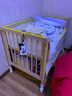 babycare 嬰兒床移動(dòng) 0-3歲寶寶實(shí)木嬰兒床拼接大床 多功能嬰兒床 新生兒 蒙柯Pro+4D空氣床墊+床品七件套 曬單實(shí)拍圖