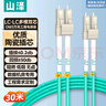 山澤(SAMZHE)電信級萬兆光纖跳線 LC-LC多模雙芯OM3-300 低煙無鹵入戶光纖線 收發(fā)器尾纖30米G3-LCLC30 曬單實拍圖