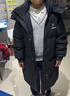 鴨鴨男女中大童中長款羽絨服兒童學(xué)生版寬松上衣時(shí)尚外套反季清倉-TZ 黑色 150 建議高145-155cm重75-90斤 曬單實(shí)拍圖