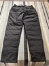 老人頭（LRT）極寒羽絨褲男外穿中老年高腰加絨加厚保暖棉褲防風(fēng)防寒直筒羽絨褲 黑色 極寒系列 L /175（充絨120克） (建議120-140斤) 曬單實(shí)拍圖