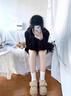 伊棠朵高個(gè)子光腿神器女壓力顯瘦外穿打底褲秋冬加絨加厚保暖黑色連褲襪 自然膚連腳 1條 均碼 加長(cháng)款不加絨70g80-180斤 曬單實(shí)拍圖