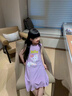 素優(yōu)米（SUYOUMI）夏季冰絲女童睡裙兒童吊帶背心裙庫洛米大童女孩莫代爾親子睡衣裙 單件紫色庫洛米 170 10碼/身高105-115cm 曬單實(shí)拍圖