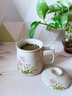 鳳陶凰（FENG TAO  HUANG）高檔手繪小雛菊泡茶杯茶水分離馬克杯帶蓋陶瓷辦公室杯子個(gè)人定制 草木灰手繪小雛菊泡茶杯【禮盒】 曬單實(shí)拍圖