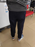 春秋季刺繡束腳褲2025新款潮流百搭休閑褲子男士修身顯瘦衛(wèi)褲水洗 黑色 3XL 體重155-175斤 曬單實(shí)拍圖