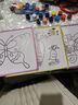 桑菽兒童填色畫(huà)水彩畫(huà)顏料畫(huà)涂鴉畫(huà)套裝diy手工水粉畫(huà) 小孩畫(huà)畫(huà)涂色 50張+8排顏料+8支筆+1盤(pán)+圍裙女 曬單實(shí)拍圖