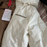 鴨鴨（YAYA）王一博明星同款羽絨服男女同款反季新款潮流短款面包服加厚外套 米白色（男女同款） S 曬單實拍圖