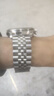 精工精工手表帶表鏈 鋼帶SNKN67J skx007 009光能戰將 機械表帶弧口20 五珠 銀色 20mm 曬單實(shí)拍圖