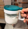 茶花三組圓形玻璃調味瓶調料盒架 鹽罐大號鹽盒300ML*3顏色隨機小料盒 曬單實拍圖
