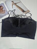 多情貓小胸聚攏顯胸小吊帶【2025四季薄款】美背背心聚攏抹胸 黑色M 曬單實(shí)拍圖