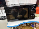 格蘭仕（Galanz）【國家補貼】家用微波爐20升機械操作便捷雙旋鈕平板式700瓦速熱小型易清潔B1 黑色旋鈕平板式 曬單實(shí)拍圖