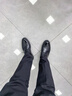 奧康官方男鞋 英倫正裝皮鞋男士系帶圓頭德比商務(wù)通勤正裝鞋真皮婚鞋 黑色 1243211175  40 (250mm) 曬單實(shí)拍圖