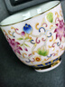 蘇氏陶瓷（SUSHI CERAMICS）琺瑯彩宮廷風(fēng)陶瓷個(gè)人茶杯茶托禮盒節日伴手禮（粉）J1058 曬單實(shí)拍圖