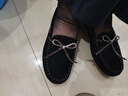 Walker Shop奧卡索休閑鞋女單鞋職場(chǎng)軟底豆豆鞋女一腳蹬平底樂(lè)福鞋女C131016 曬單實(shí)拍圖