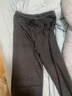 南叮雅格孕婦褲子秋冬外穿新款闊腿褲加絨直筒褲寬松長(cháng)褲不勒肚休閑褲冬裝 深灰色加絨款 L 曬單實(shí)拍圖